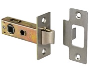 Access Hardware Standard 2.5 Inch Or 3 Inch Tubular Latches (Bolt Through), Satin Silver OR Polished Silver - L01