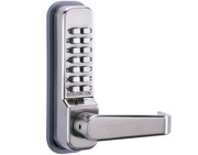 Codelocks CL400 Series Digital Lock With Tubular Latch, Stainless Steel - L13708