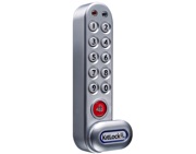 Codelocks KL1000 Battery Operated Digital Cabinet Lock, Anodised Aluminium - L15135