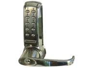 Codelocks CL4010L Lever Operated Battery Digital Lock, Brushed Steel PVD - L15763