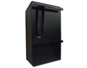 DAD Decayeux Gate & Railing Post Box (520-550mm x 300mm x 200mm), Black - L22432