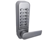 Borg BL2401 Easicode Digital Lock With Optional Holdback, Satin Chrome - L25187