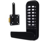 Borg BL4409 Wooden Gate Digital Lock With Slam Latch, Black - L25192