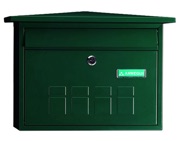 Arregui Premium Mailbox (275mm x 410mm x 80mm), Green - L27355