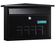 Arregui Premium Mailbox (275mm x 410mm x 80mm), Black - L27356
