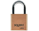Squire Lion Range, 4 Pin, Open Shackle Brass Padlocks, 30mm Size - L9929