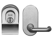 Eurospec Euro Security Cylinder Pull With Mini Lever, Polished Chrome, Satin Chrome or PVD Stainless Brass - LCP1000