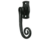 Carlisle Brass Ludlow Foundries Curly Tail Locking Espagnolette Window Fastener (Left OR Right Hand), Black Antique - LF34