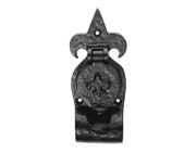 Carlisle Brass Ludlow Foundries Fleur De Lys Rim Cylinder Pull, Black Antique - LF5543