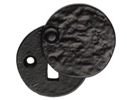 Carlisle Brass Ludlow Foundries Standard Profile Round Shape Escutcheon, Black Antique - LF5546