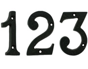 Carlisle Brass Ludlow Foundries Face Fix Door Numerals (0-9), Black Antique - LF5549