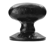Carlisle Brass Ludlow Foundries Oval Shape Mortice Door Knob, Black Antique - LF5595 (sold in pairs)