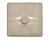 M Marcus Electrical Studio 1 Gang 2 Way Push On/Off Dimmer Switch, Satin Nickel (250 OR 400 Watts) - Y05.260.250