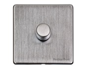 M Marcus Electrical Studio 1 Gang 2 Way Push On/Off Dimmer Switch, Satin Chrome (250 OR 400 Watts) - Y33.260.250