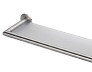 Carlisle Brass De L'eau Glass Shelf (600mm c/c), Stainless Steel - LX25SS