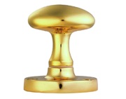 Carlisle Brass Manital Victorian Oval Mortice Door Knob, Polished Brass - M34 (sold in pairs)