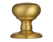 Carlisle Brass Manital Victorian Mushroom Mortice Door Knobs (Concealed Fix), Satin Brass - M35CSB