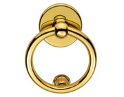 Carlisle Brass Ring Door Knocker, Polished Brass - M37