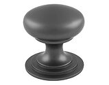 Carlisle Brass Fingertip Victorian Cupboard Knob (25mm, 32mm, 38mm, 42mm OR 50mm), Anthracite - M47AANT