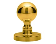 Carlisle Brass Manital Victorian Ball Mortice Door Knob, Polished Brass - M48 (sold in pairs)