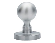 Carlisle Brass Manital Victorian Ball Mortice Door Knob, Satin Chrome - M48SCP (sold in pairs)