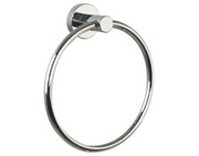 Prima Lily Collection Bathroom Towel Ring (170mm), Polished Chrome - M8705C