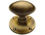 Heritage Brass Mayfair Mortice Door Knobs, Antique Brass - MAY960-AT (sold in pairs)