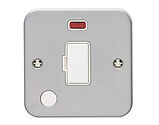 Carlisle Brass Eurolite Utility 13 Amp Un-Switched Fuse Spur With Neon And Flex Outlet, Metal Clad - MCUSWFNFOW