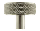 Atlantic Millhouse Brass Hargreaves Disc Knurled Cabinet Knob On Concealed Fix, Satin Nickel - MHCK1935SN