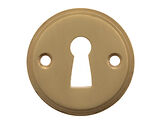 Atlantic Millhouse Brass Solid Brass Standard Profile Escutcheons, Satin Brass - MHRKESB (sold in pairs)