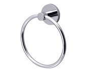 Prima Lily Bathroom Towel Ring (160mm), Polished Chrome - ML05