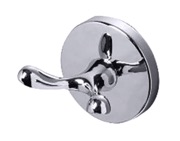 Prima Lily Collection Double Robe Hook, Polished Chrome - ML23
