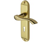Heritage Brass Algarve Polished Brass Door Handles - MM924-PB (sold in pairs)