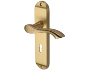 Heritage Brass Algarve Satin Brass Door Handles - MM924-SB (sold in pairs)