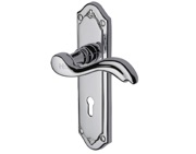 Heritage Brass Lisboa Polished Chrome Door Handles - MM991-PC (sold in pairs)
