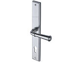 Heritage Brass Colonial Multi-Point Door Handles (Left OR Right Hand, 92mm C/C), Satin Chrome - MP1932-SC (sold in pairs)