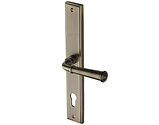 Heritage Brass Colonial Multi-Point Door Handles (Left OR Right Hand, 92mm C/C), Antique Brass - MP1932-AT (sold in pairs)