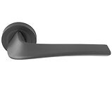 Carlisle Brass Manital Master Door Handles On Round Rose, Anthracite - MS5ANT (sold in pairs)