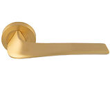 Carlisle Brass Manital Master Door Handles On Round Rose, Satin Brass - MS5SB (sold in pairs)
