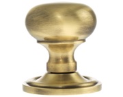 Atlantic Old English Harrogate Solid Brass Mushroom Mortice Knob, Antique Brass - OE58MMKAB (sold in pairs)