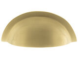 Atlantic Old English Winchester Solid Brass Cabinet Cup Pull On Concealed Fix (76mm c/c), Satin Brass - OEC1176SB