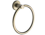 Heritage Brass Oxford Wall Mounted Towel Ring, Matt Antique Brass - OXF-RING-MA