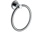 Heritage Brass Oxford Wall Mounted Towel Ring, Polished Chrome - OXF-RING-PC