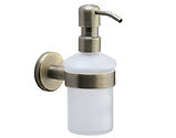 Heritage Brass Oxford Soap Dispenser With High Quality Pump, Matt Antique Brass - OXF-SOAP-MA