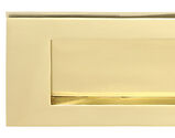 Prima Horizontal Victorian Letter Plate (Various Sizes), Polished OR Unlacquered Brass - PB04