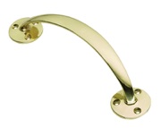 Prima Cranked Bow Handle (152mm Or 190mm), Polished Brass - PB112