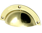Prima Traditional Cup Handles (90mm x 43mm), Polished Brass - PB159