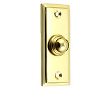 Prima Stepped Bell Push, Polished Brass OR Unlacquered Brass - PB183