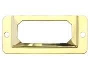 Prima Card & Label Frame Holder (67mm x 32mm), Polished Brass - PB2008A