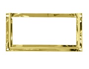 Prima Card & Label Frame Holder (114mm x 55mm), Polished Brass - PB2008D